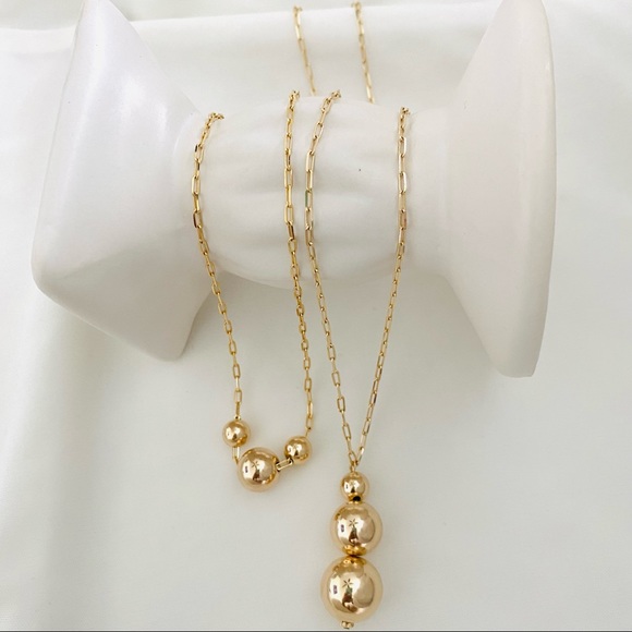 Three Ball Necklace - Picture 5 of 10